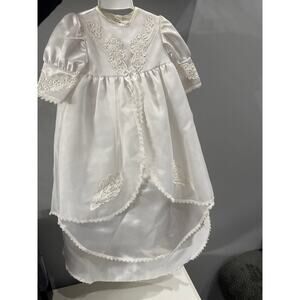 Vtg Madonna Christening Gown 6-9 mo